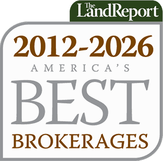 the land report best brokerages logo